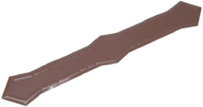 Gutter Downspout Band, Fits 2 x 3-In. & 3 x 4-In. Downspout, Brown Aluminum