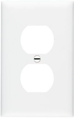 White Duplex Nylon Wall Plate