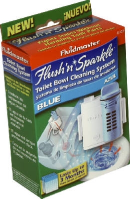 Flush 'N Sparkle Blue Toilet Bowl Cleaning System