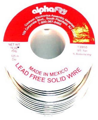 16-oz., .125-Diameter Lead-Free General-Purpose Solder