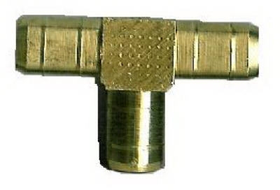 3/8-Inch I.D. Brass Hose Barb Tee