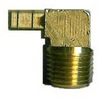 1/4 I.D. x 1/4-Inch Male Pipe Thread Brass Mini Hose Barb Elbow