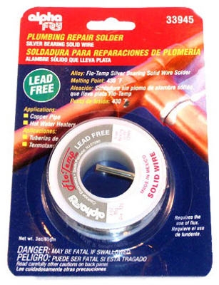 3-oz., .125-Diameter Lead-Free Plumbing Solder