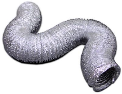 Air Duct Connector, Metalized Polyester, 6-In. x 25-Ft.