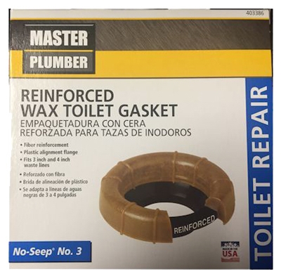 No. 3 No-Seep Wax Toilet Gasket