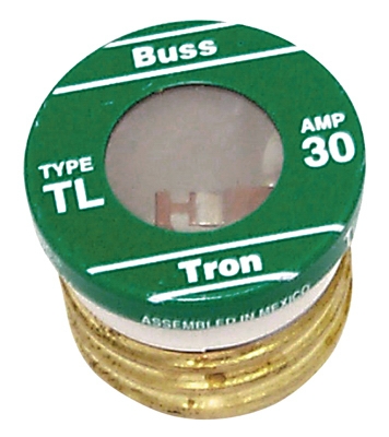 Plug Fuse, Type TL, Time Delay, 30-Amp, Must Purchase 3-Pk. In Quantities of 5