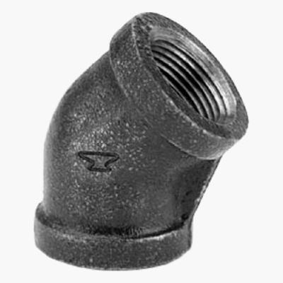 1/8-Inch Black 45-Degree Elbow