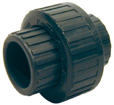 PVC Solvent Weld Slip Union, Gray, 0.75-In.