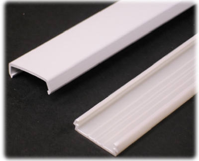 5-Ft. White Plastic Wire Channel