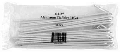 Aluminum Chain Link Fence Tie Wires, , 6.5 In., 30-Pk.