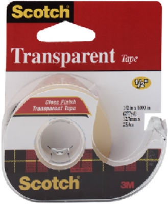 1/2-Inch x 72-Yard Transparent Tape