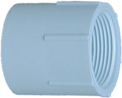 PVC Pressure Pipe Fitting, Female Adapter, White PVC, 1-In.