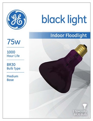 Black Light Indoor Reflector Bulb, 75-Watt