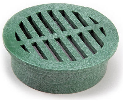 4-Inch Green Round Structural Foam Polyolefin Grate With UV Inhibitors