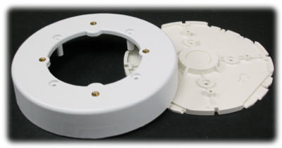White Plastic Round Fixture Box