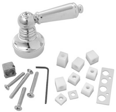 Fit-All Chrome Tub & Shower Base & Handle