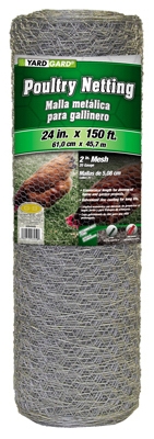 24-In. x 150-Ft. Galvanized Poultry Net