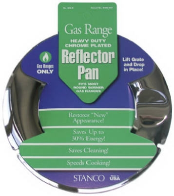 Gas Range Reflector Pan, Round, 7-In.
