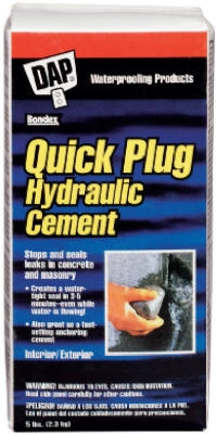 Quick Plug Hydraulic Cement, 5-Lb.