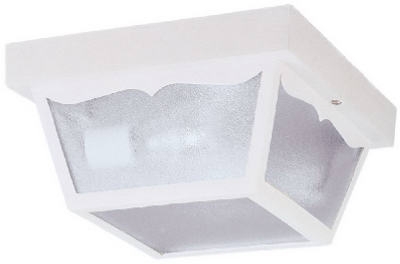 2-Bulb White Porch Light