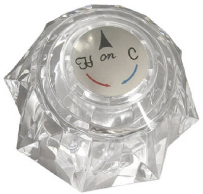 Delta 2-Inch Bottom x 2-1/4-Inch H Acrylic Single-Lever Tub Handle