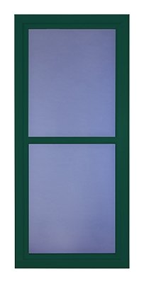 Easy Vent Selection Storm Door, Full-View Glass, Green, 36 x 81-In.