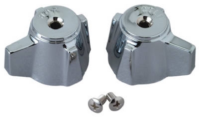 Sterling Lavatory Sink Handles, Chrome, 1.5 x 1.75-In., 2-Pk.