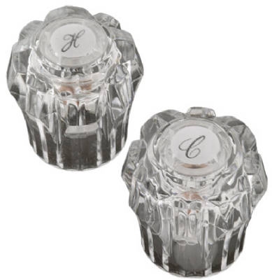 2-Pack 1-1/16 x 2-1/8-Inch Acrylic Lavatory Sink Handle