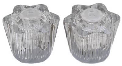 2-Pack 1-1/2 W x 1-3/4-Inch H Acrylic Lavatory Sink Handle