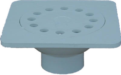 PVC Pipe Fitting,PVC Vinyl Bell Trap, 6 x 6-In.