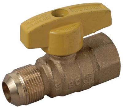 Straight Gas Valve, 5/8-In. O.D. x 3/4-In. Female Pipe Thread