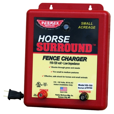 Horse Surround Electric Fence Charger, 5-Mile, Low Impedance, 110-Volt