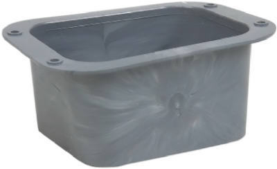 Drop Outlet, C Style, Plastic, 2 x 3-In.