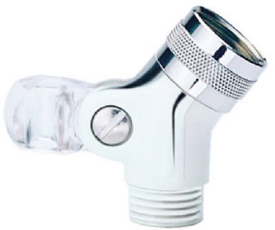 Chrome Finish Handheld Swivel Connector With Pin Mount Connection