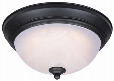 LED Ceiling Light Fixture, Flush-Mount, Oil-Rubbed Bronze, 13-Watt