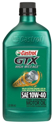 GTX Motor Oil, High-Mileage, 10W40, 1-Qt.