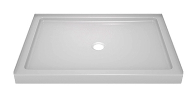 Classic 400 Shower Base, White, 34 x 48-In.