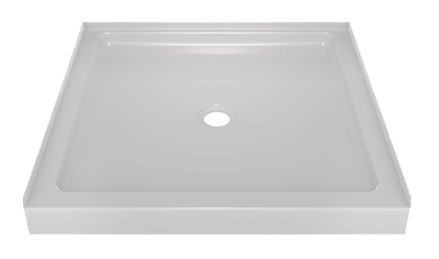 Classic 400 Shower Base, High-Gloss White, 36 x 36-In.