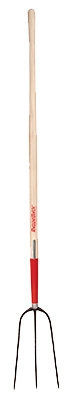 Razor-Back Hay Fork, 3 Oval Tine, Hardwood Handle, 48-In.