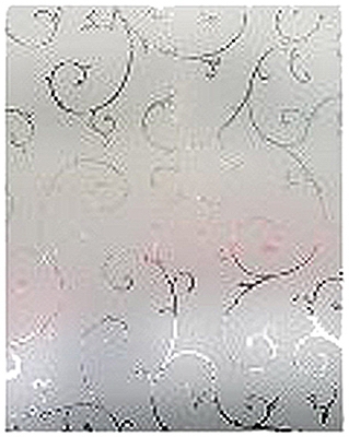 Window Film, Etched Lace, Self-Static, 24 x 36-In.