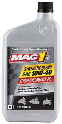 ATV Synthetic Engine Oil, 10W40, 1-Qt.