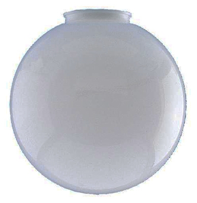 White Polycarbonate Globe, 6-In., Must Purchase in Quantities of 6