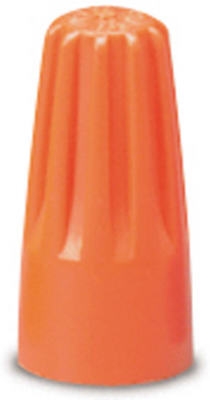 Wire Connector, 22-14 AWG, Orange, Small, 25-Pk.
