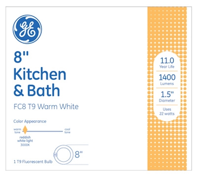 22-Watt Circline Kitchen/Bath Appliance Fluorescent Light Bulb