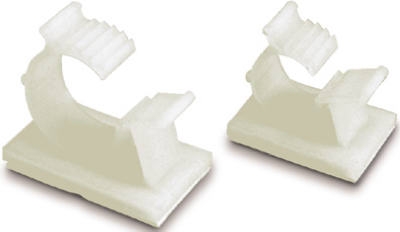 Adhesive-Mounted Releasable Clamp, 3/4-In., 2-Pk.