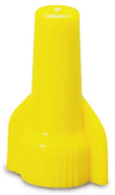 Wing-Gard Wire Connector, Square Spring, 18-10 AWG, Yellow, Medium, 100-Pk.