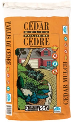 Natural Canadian Cedar Mulch, 2-Cu. Ft.