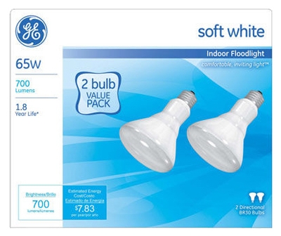 Miser Indoor Reflector Floodlight Bulbs, 2-Pk., 65-Watt