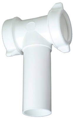 1-1/2-Inch O.D. Tube Plastic Lavatory/Kitchen Drain Center Outlet Tee & Tailpiece