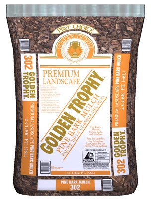 Golden Trophy Decorative Pine Bark Mulch, 2-Cu. Ft.